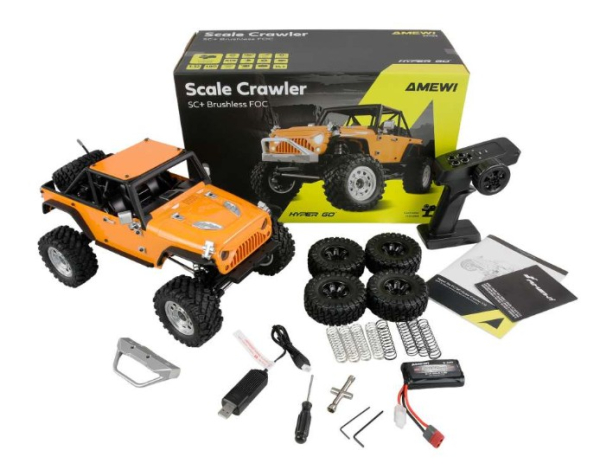 22702 Hyper Go SC+ Scale Crawler brushless FOC 1:12 RTR gelb